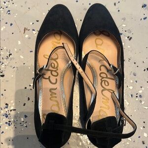 Sam Edelman Black Loafers with Elegant Strap